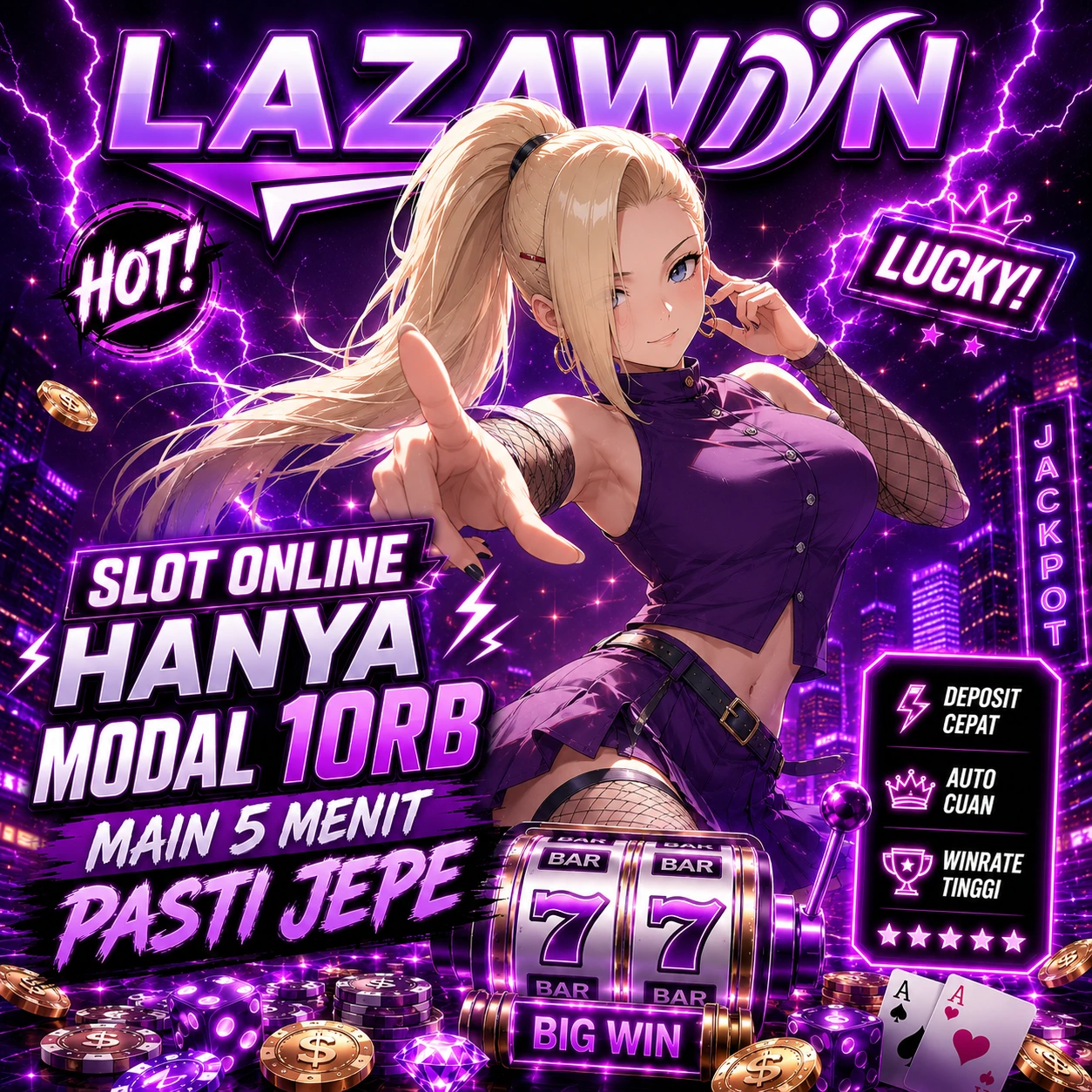 LAZAWIN Slot Gacor Promo Terpercaya Anti Blokir Cuan Nonstop 2026