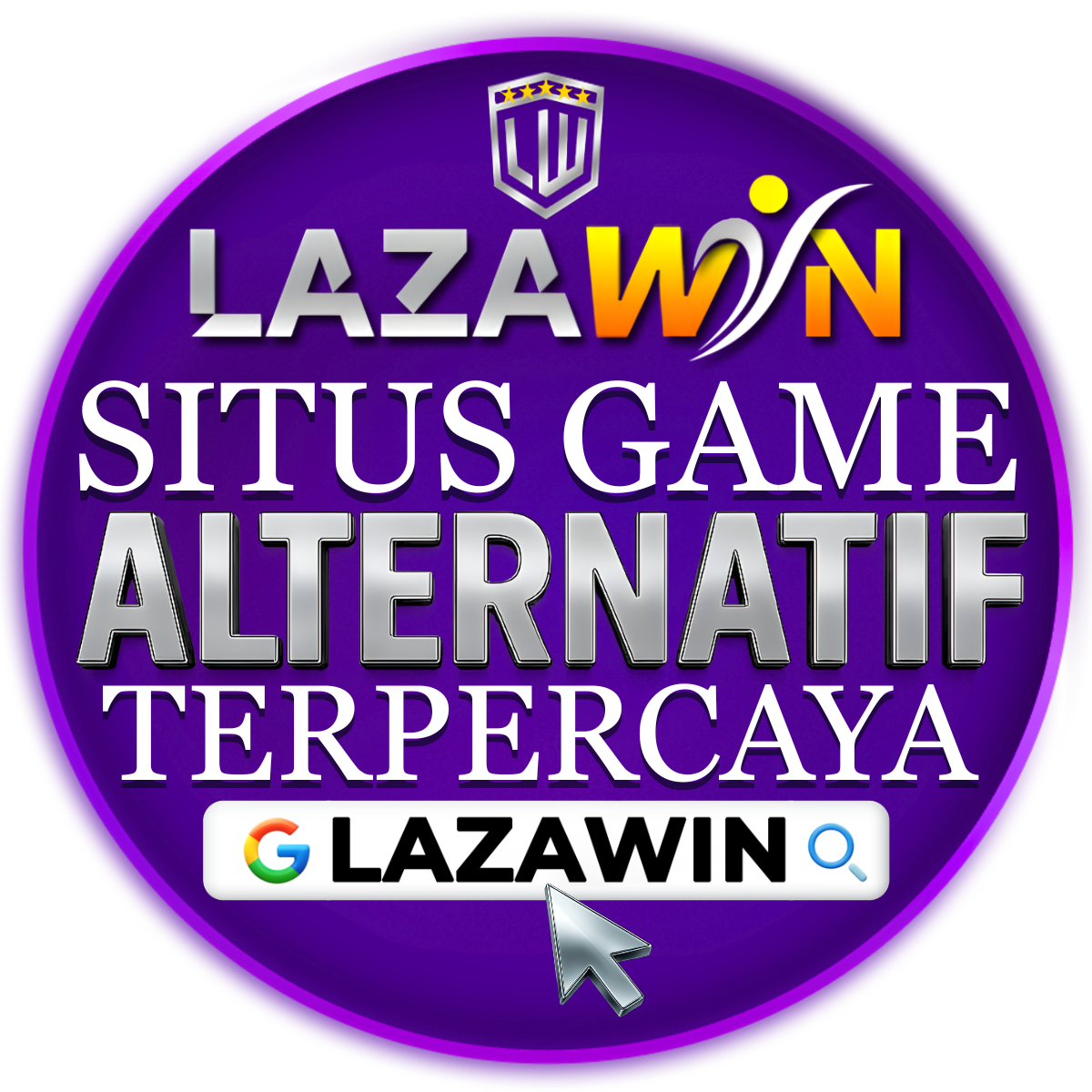 LAZAWIN Logo Bulat Resmi Slot777